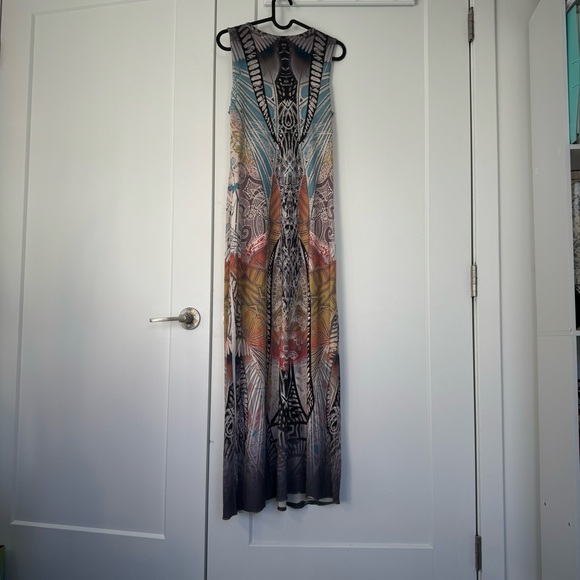 APT. 9 women’s boho maxi dress embroidery colorful size XS sleeveless - Picture 7 of 7